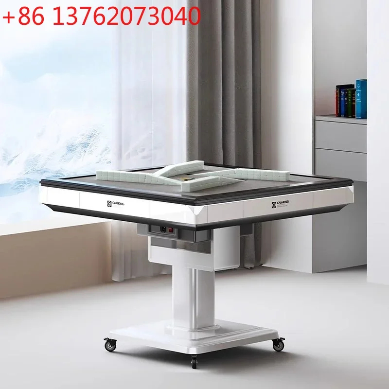 Modern Minimalist Mahjong Table Metal Automatic Angled Mouth Card Dealing Foldable Silent Mahjong Table Home Furniture