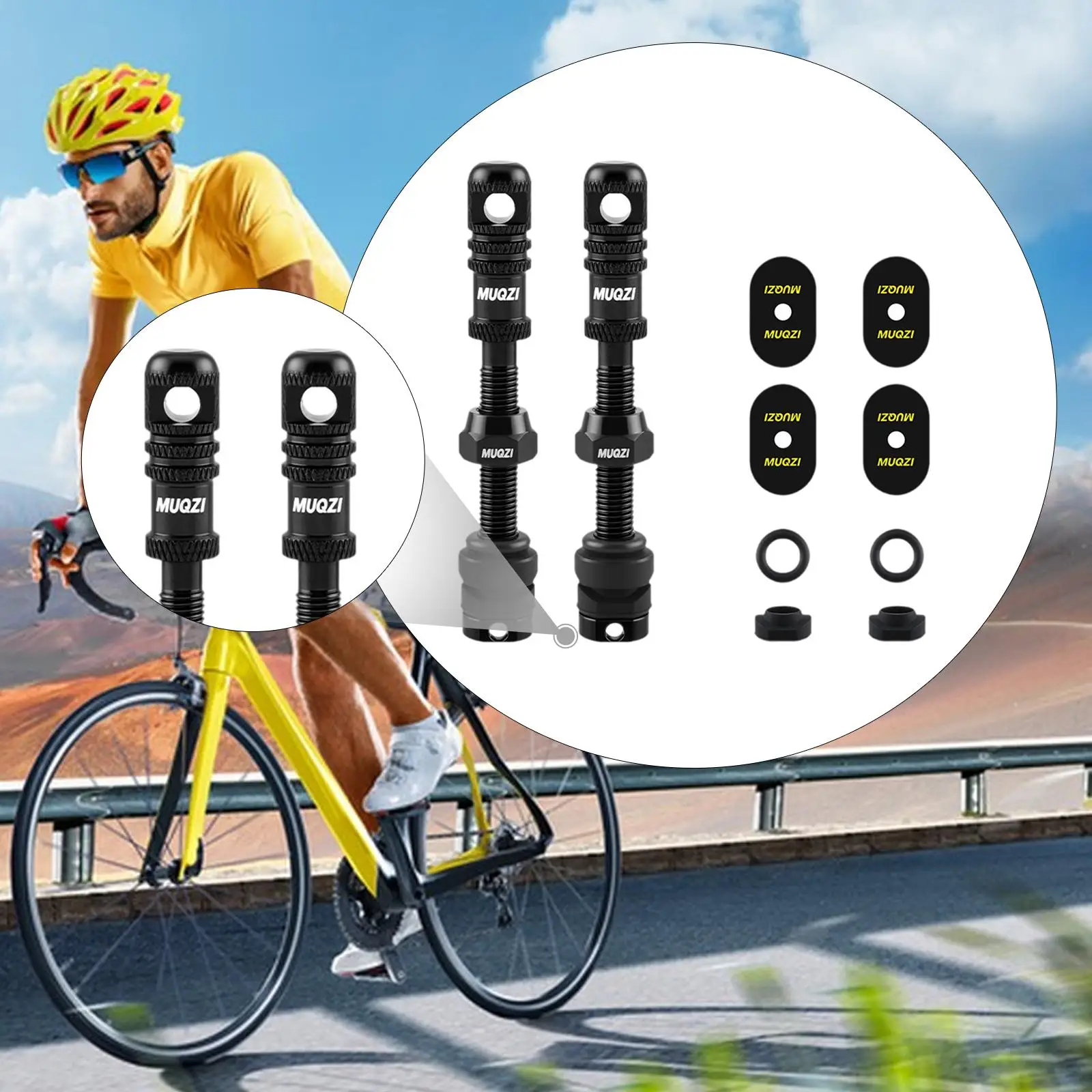 

Интегрированные ключи для спиц и вентили Presta для бескамерных шин с колпачками для снятия вентиля для обслуживания велосипедных вентилей