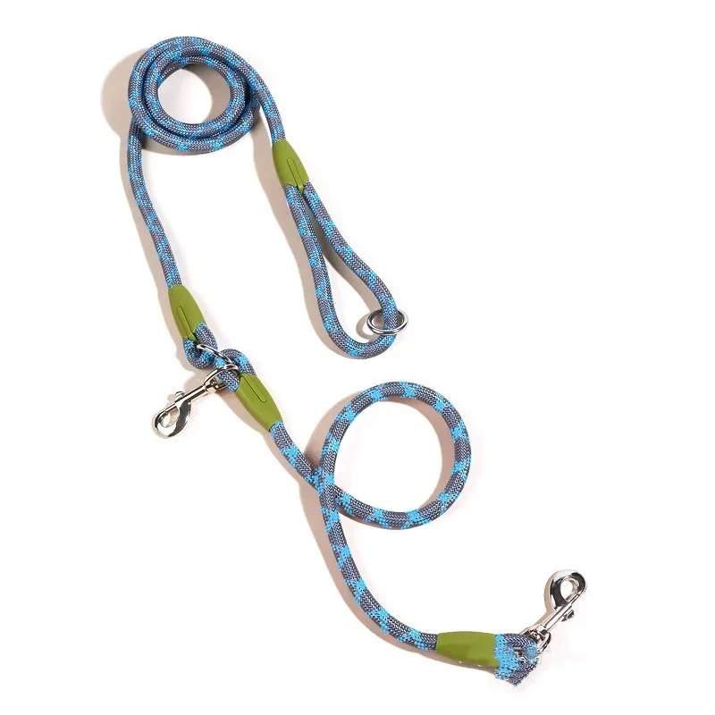 

One Reflective Nylon Leashes Pet Dogs Chain Traction Rope Leads for Running Free Hands Rope Chain for Small Large Dog
