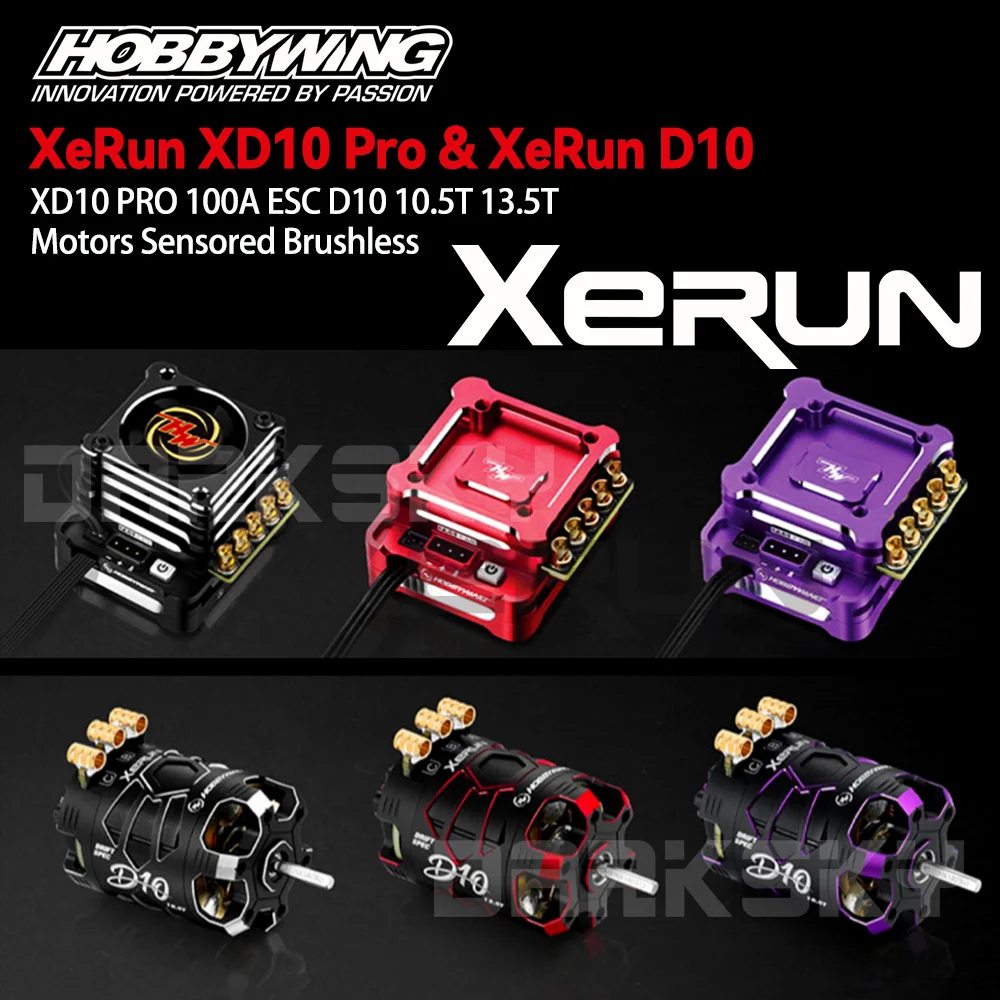 HOBBYWING XERUN XD10 PRO 100A ESC D10 10.5T 13.5T المحركات الاستشعار فرش كومبو ل 1/10 RC نموذج سيارة الانجراف سباق الملحقات #2