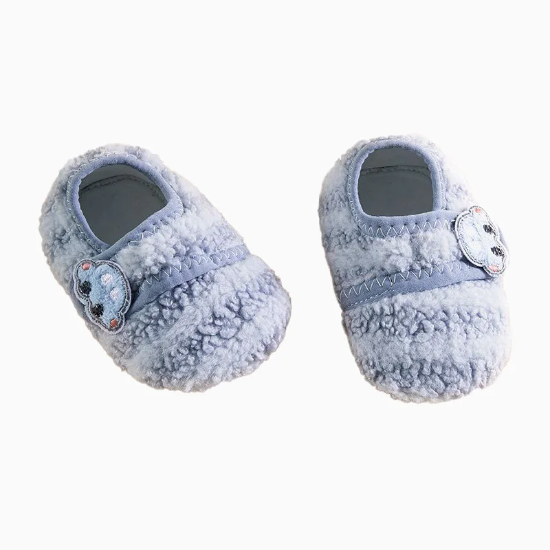 AIBEDILA Baby Slippers Toddler Plush Floor Sock Shoes Boys Girls Soft Anti-slip Walking Shoes Indoor Home Kids Socks 1-4Y