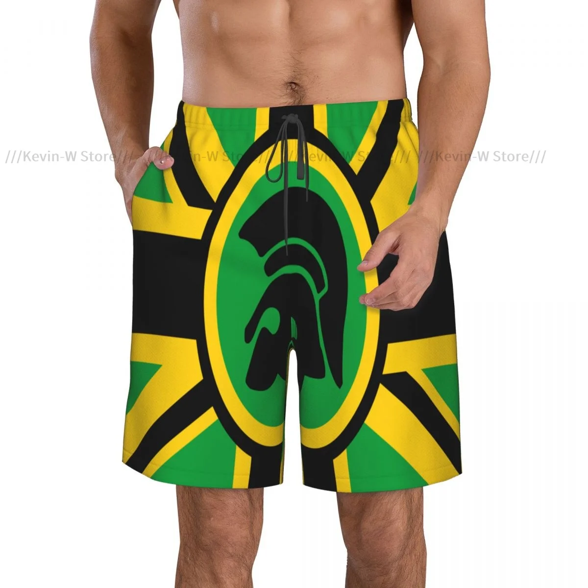 Swimwear Mens Swim Shorts Beach Swimming Trunks For Man Flag Jamaica In UK Style Swimsuit Surf Board Bathing Suit