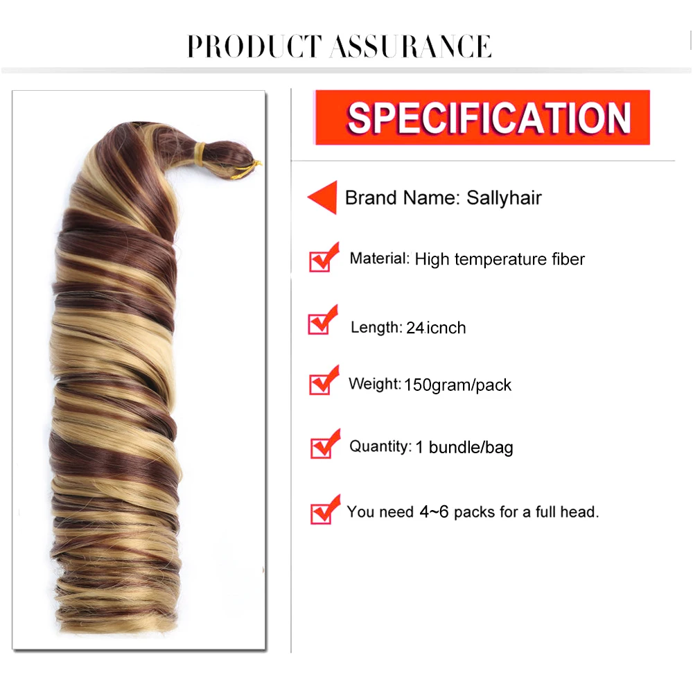 Sallyhair 150g francuskie warkocze kręcone syntetyczne włosy plecione włosy spiralne loki warkocze jedwabiście miękkie włosy plecione wiązki