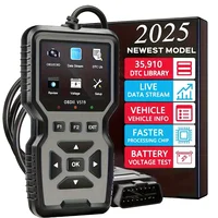 Herramienta de diagnóstico obd2 profesional, herramienta de reparación de vehículos de alta resistencia, lector de códigos, compatible con corriente de datos en tiempo real, Compatible con vehículos de 1996 y posteriores (Obdii/Eobd, modo 6/8), apto para reparación de automóviles, camiones, motocicletas