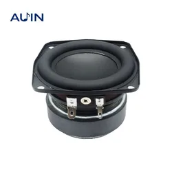 AUIN 1Pcs 3 Inch 77MM Subwoofer Speaker 4 Ohm 30W-35W Bass Audio Woofer DIY HIFI Sound Theater Bluetooth Bookshelf Loudspeaker