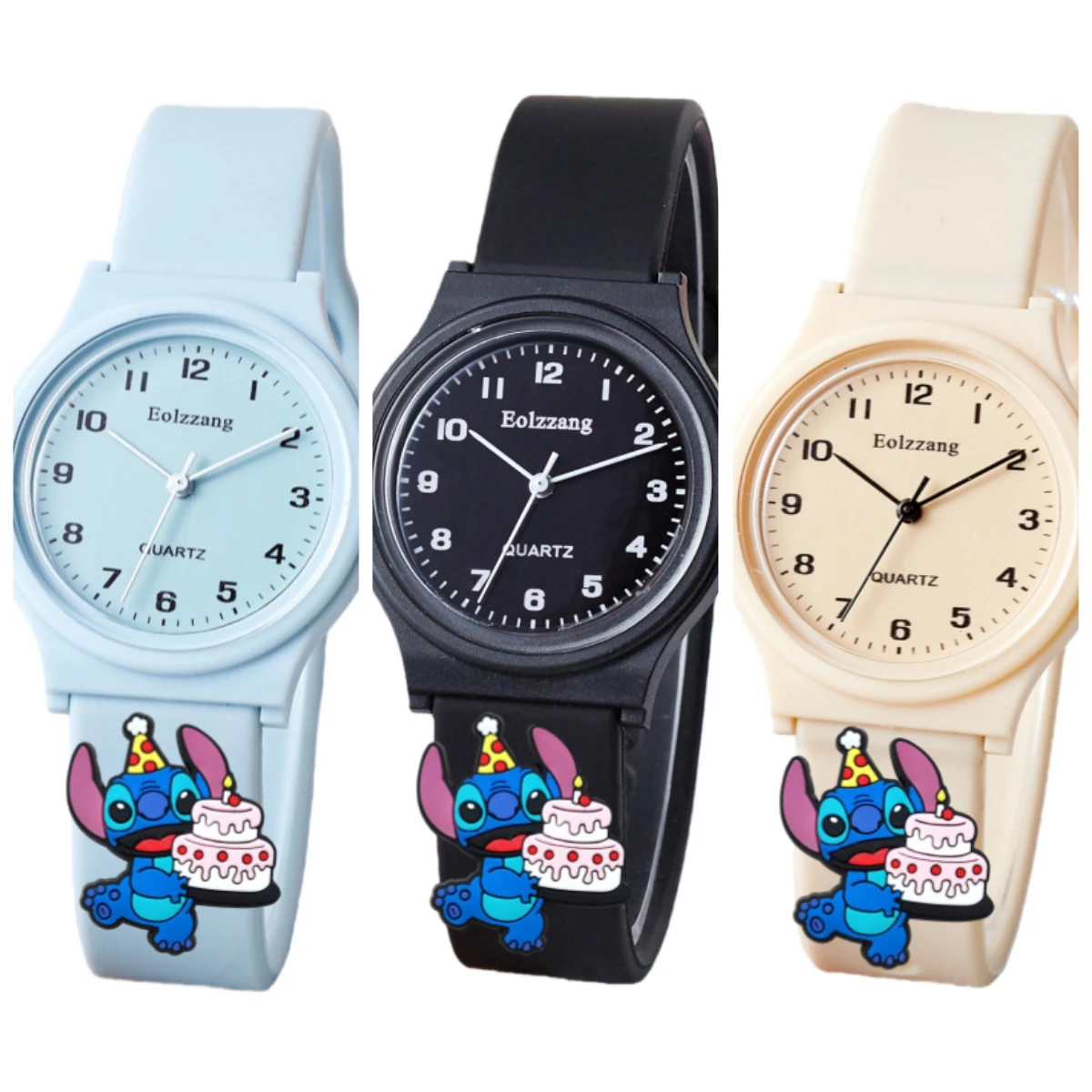 漫画時計かわいいリロ＆スティッチ男の子女の子腕時計子供ミニマリストかわいい子供用腕時計ギフト子供女の子時計