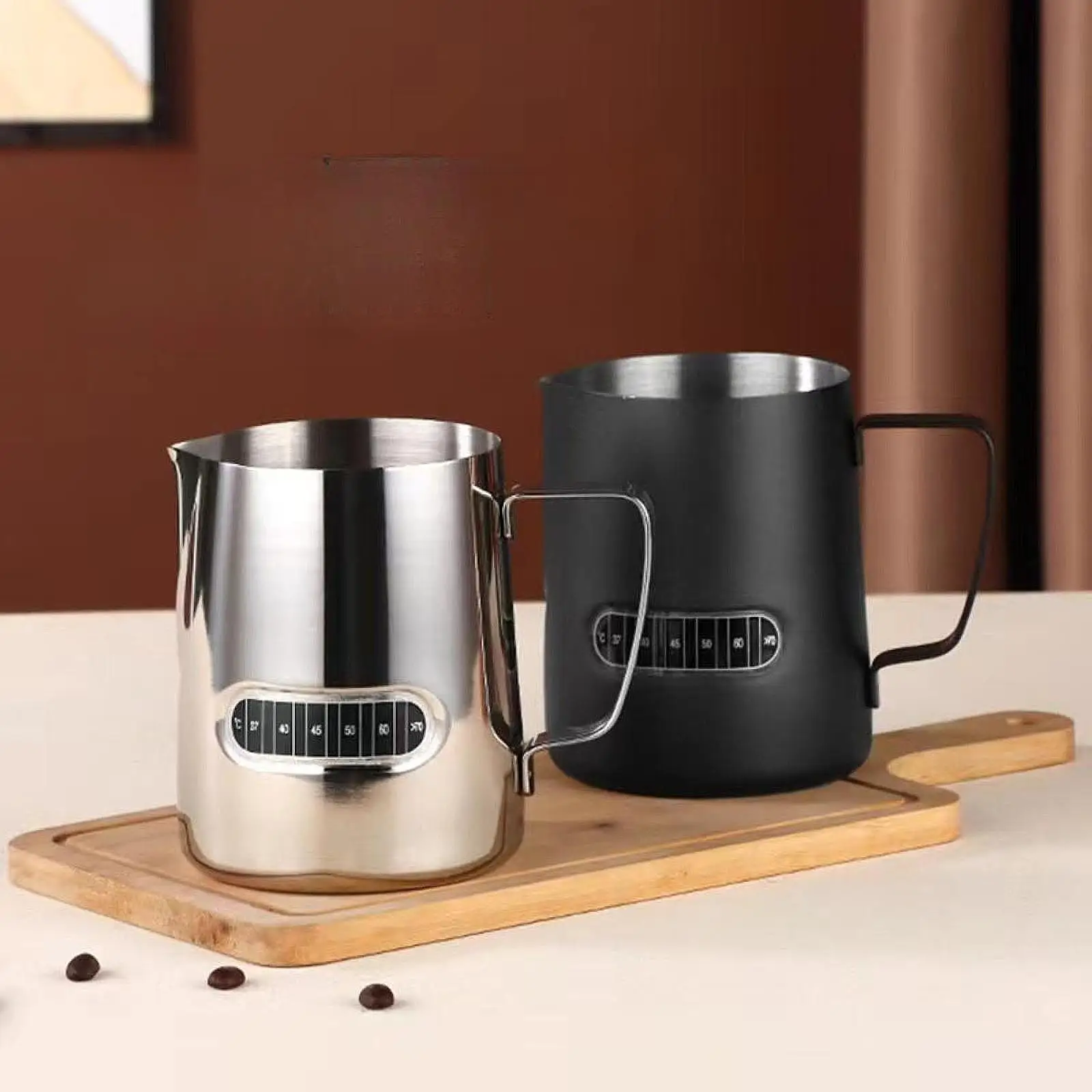10 Tiras Termométricas de 98.6 a 158 Grados Fahrenheit, Tiras Adhesivas con Pantalla Digital de Temperatura para Tazas y Termos