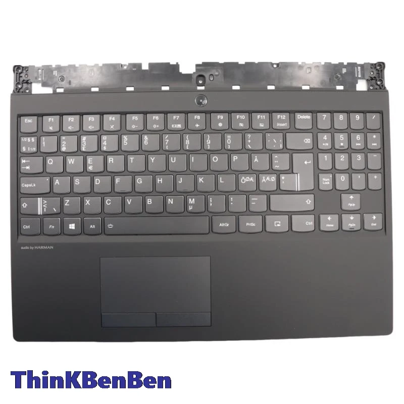 NDC-funda superior para teclado Negro Nórdico, carcasa de reposamanos para Lenovo Legion Y530, 15, 15ICH, Y7000, 2018, 1060, 5CB0R40215