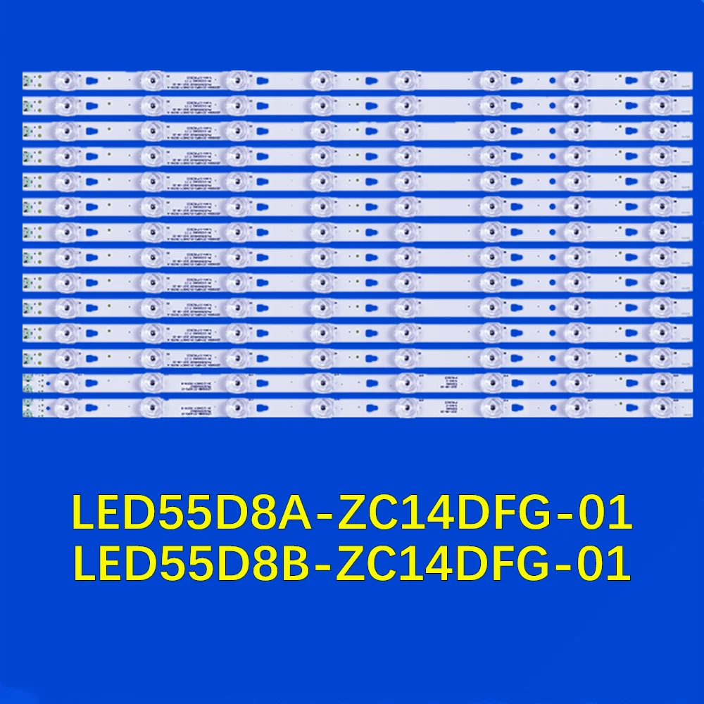 Striscia LED per 55 e5 G55U LED55R80 LU55K8 U55X31J H55E18U LU55K8 LU55H31 LS55AL88A71 LED55D8B LED55D8A-ZC14DFG-01