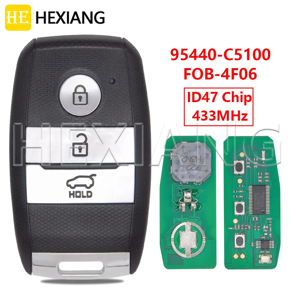 DR FOB-4F06 95440-C5100 433MHz ID47 Chip Keyless Go Car Remote Control Key For KIA Sorento 2015 2016 2017