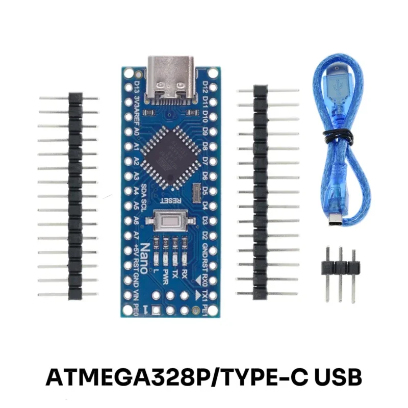 Mini / Type-C / Micro USB Nano 3.0 Met de bootloader-compatibele Nano-controller voor Arduino CH340 USB-driver 16Mhz ATMEGA328PB