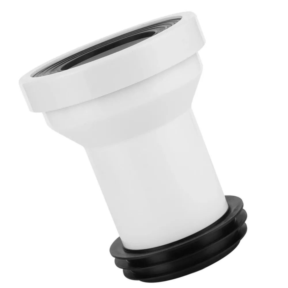 PP Rubber Material Toilet Connection Adapter with Bottom Seal Ring Drainer Toilet Drain Pipe Fitting Installation Accessory
