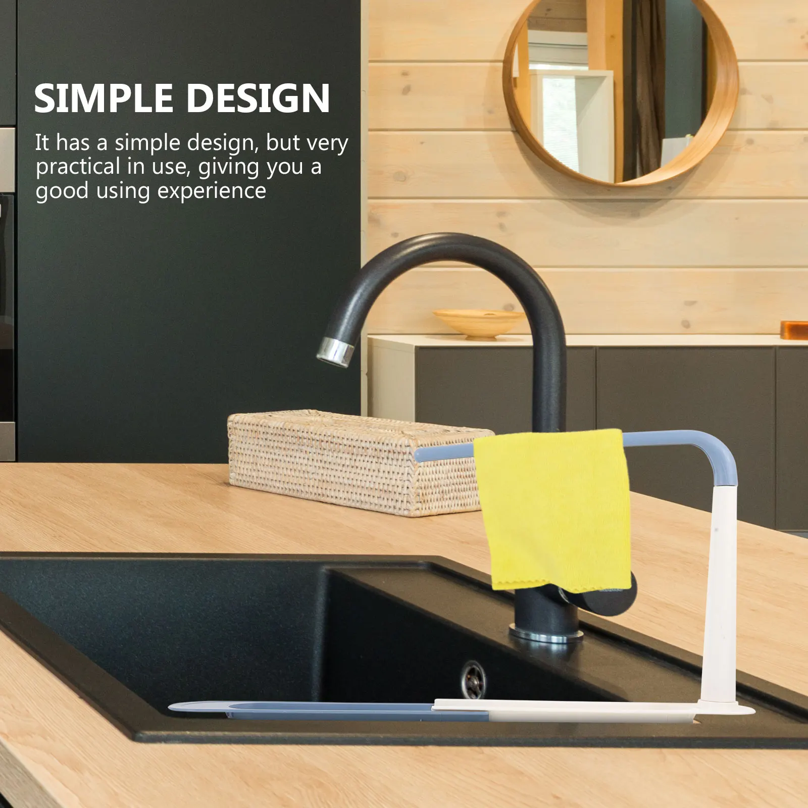 

Telescopic Drain Rack Kitchen Sink Accessories Sponge Organizer Washing up Holder Stretchable Drying Stand Prime Material Simple