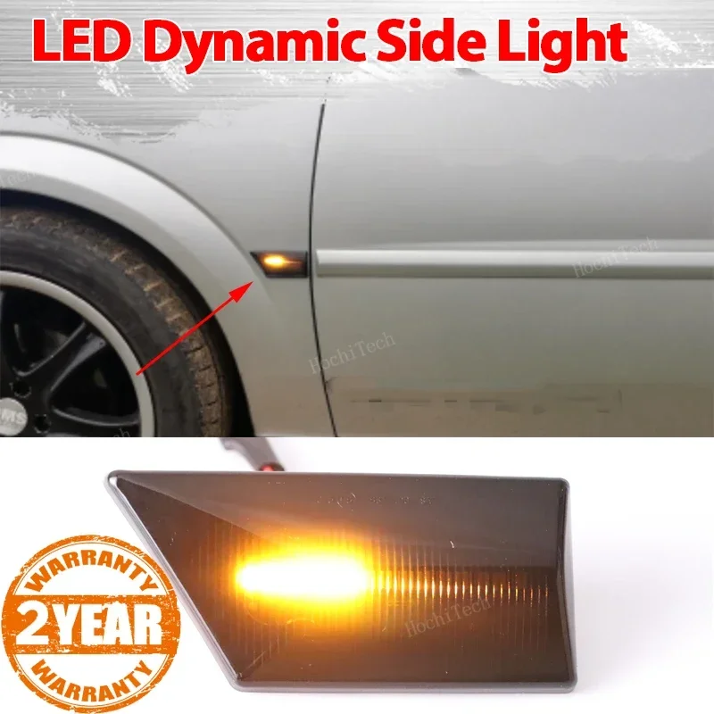 1 Pair Led Dynamic Turn Signal Side Marker Light For Opel Vectra C 2002-2008 Signum 2003-2008