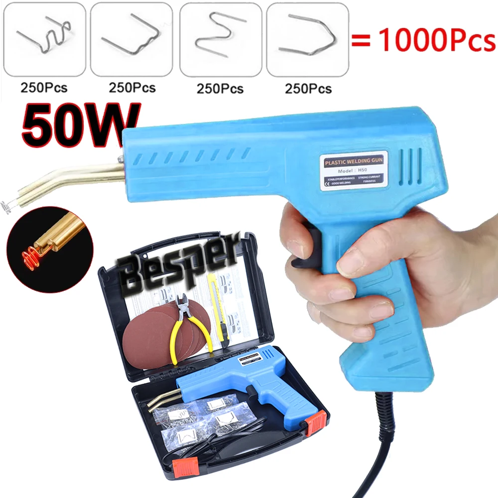 Plastic Welder Kit For Bumper Staples Hot Stapler Welding Machine Gun For Car Repair Kit With Carry Case