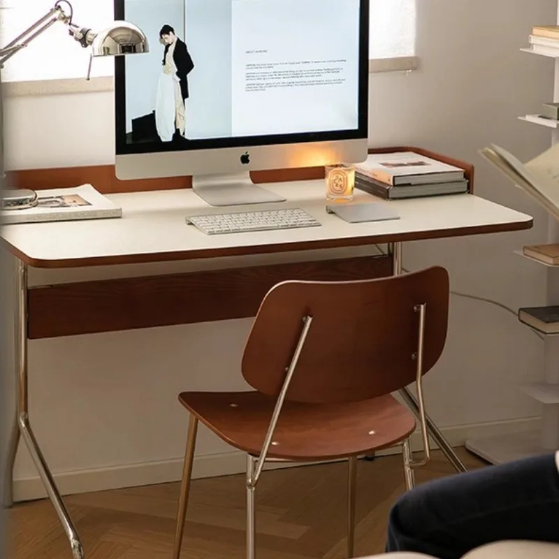 

Vintage Bauhaus desk household small apartment workbench study desk simple computer desk