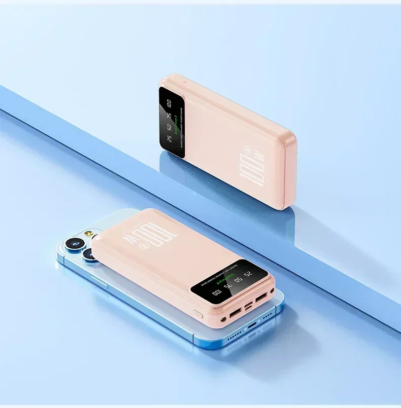 50000mAh High Capacity 100W Fast Charging Power Bank Portable Charger Battery Pack Powerbank for iPhone
