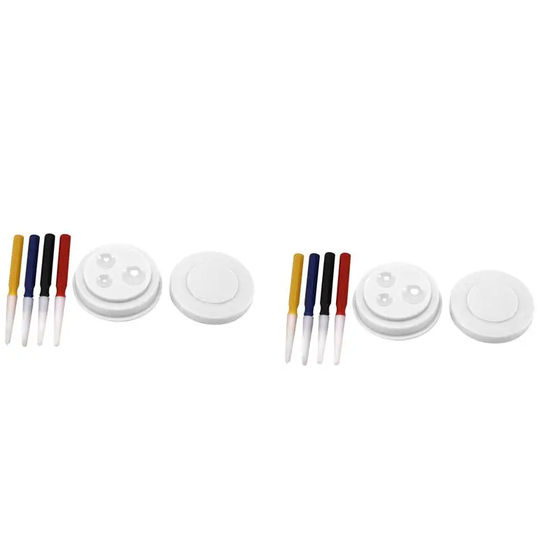 A53Q-Latest Watch Repair Tool Watch Drop Oiler Set Watch Oil Dish With 8 Pieces Oil-Pin For Watchmaker Reparing