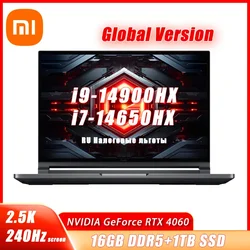 Xiaomi-ordenador portátil Redmi G Pro, GameBook 2024, Intel Core i7-14650HX/i9-14900HX, RTX4060, 16 Gb + 1TB, 16 pulgadas, 240Hz