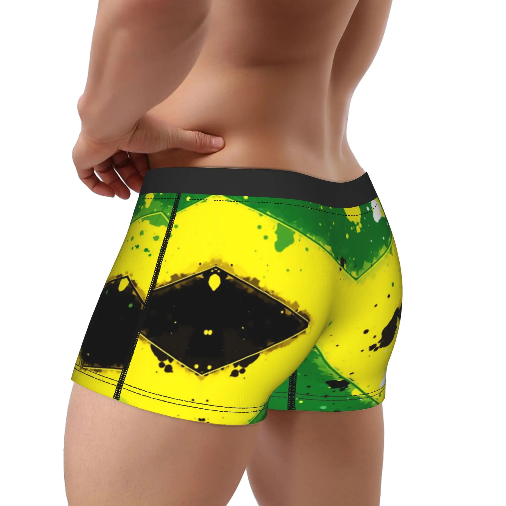 Jamaica Grunge Flag Underwear  Male Boxer Brief Elastic Boxer Shorts Trenky Print Oversize Panties