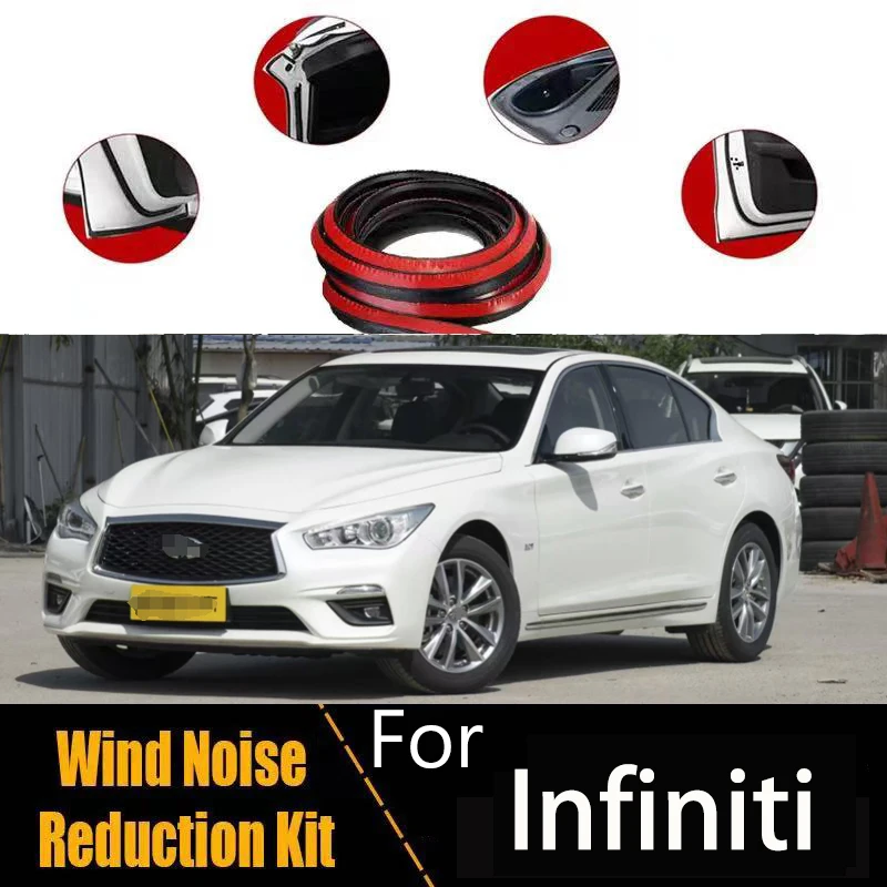 

For Infiniti Q50L Q60 Q50 QX80 Q60S JX EXQ G EX FX QX70 QX car door A/B-pillar bonnet trunk soundproofing strips