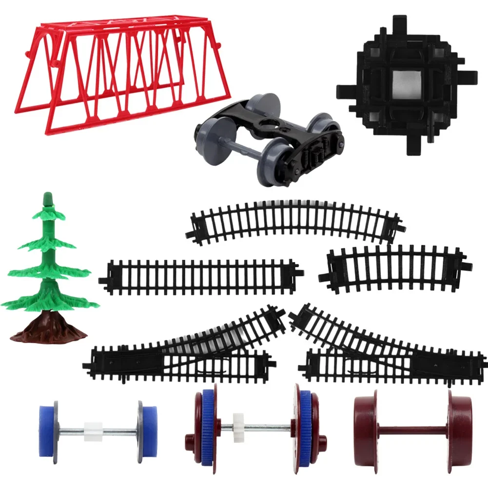 Klassiek Treinrailspoor Uitbreidingspakket Voertuig Speelgoed Cadeau Accessoires Voor Spoorweg Reling/Motor/Auto 'S/Fietsen Spelen Voertuigen & Mode