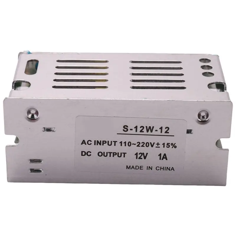 2X Switching Power Supply Converter AC 110-220V 12V 1A 12W For LED Strip Light-AT30