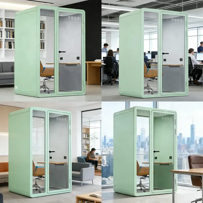 for Office Soundproof Room Steel Frame Modern Modular Electronics Factory Dedicated Workshop Independent Sound Insulation
