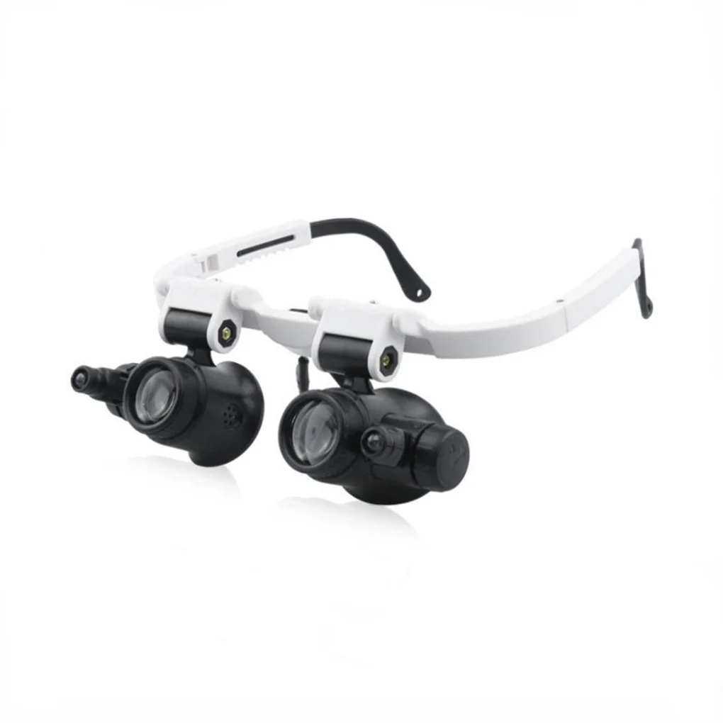 

Magnifying Glasses with LED Light Head Mount Magnifier Eyeglasses Portable Magnification Loupe Tools Electronic Repair