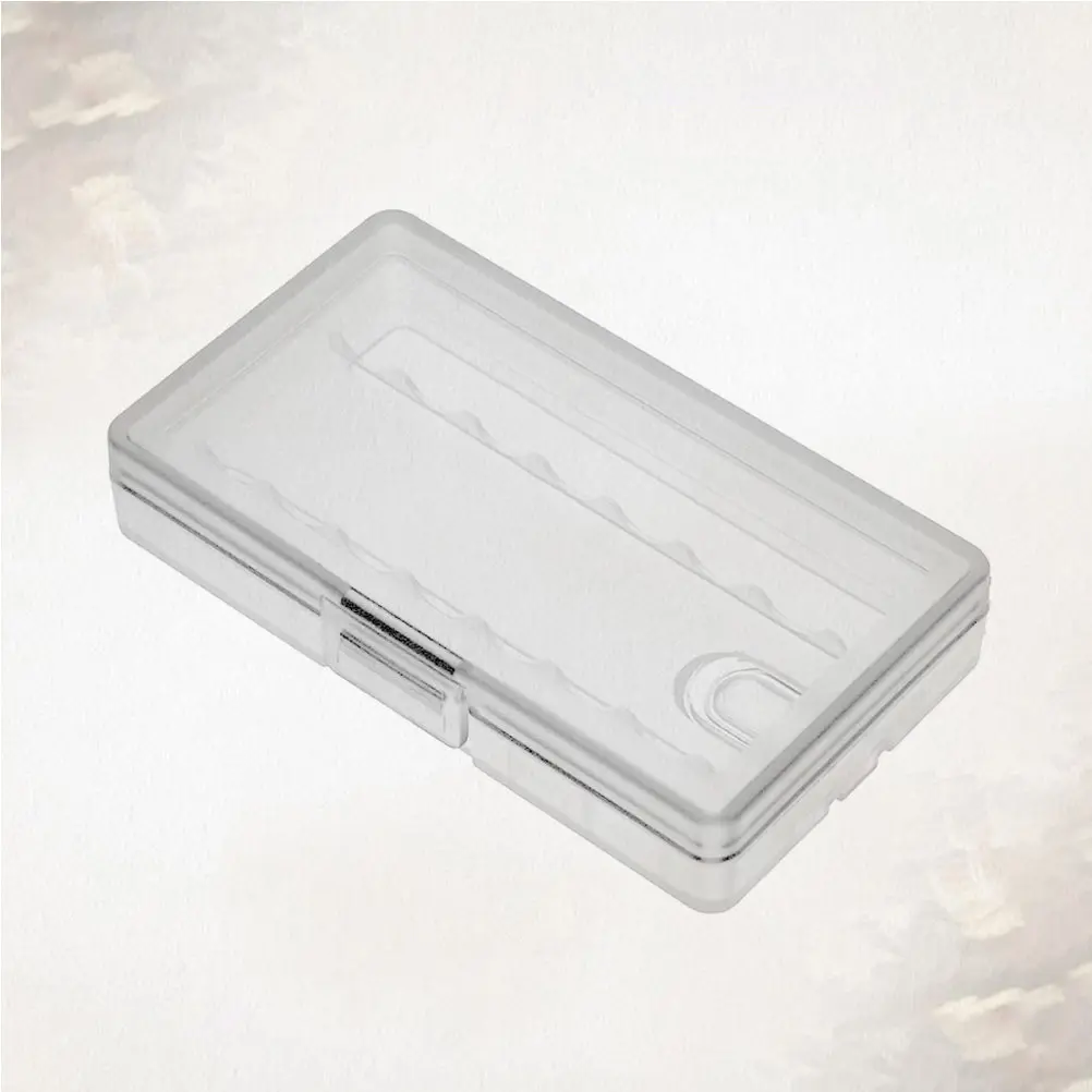 Battery Storage Box Transparent Protective Aa Battery Holder Case 8 Capacity Compact Design Anti- Grooved Organizer
