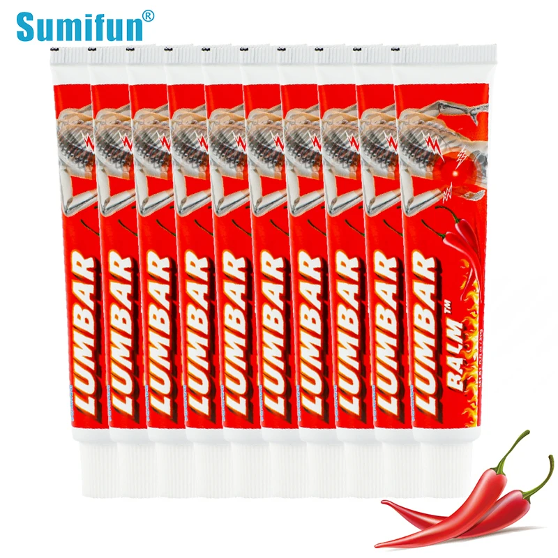 

5/10Pcs Sumifun Lumbar Spine Medical Ointment Waist Pain Relief Lower Back Pain Treatment Arthritis Counterpain Capsicum Cream