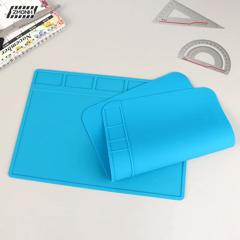 

[H]1Pc ESD Heat Insulation Soldering Mat Computer Phone Repair Pad High Temperature Resistance Working Silicone Soldering Mat