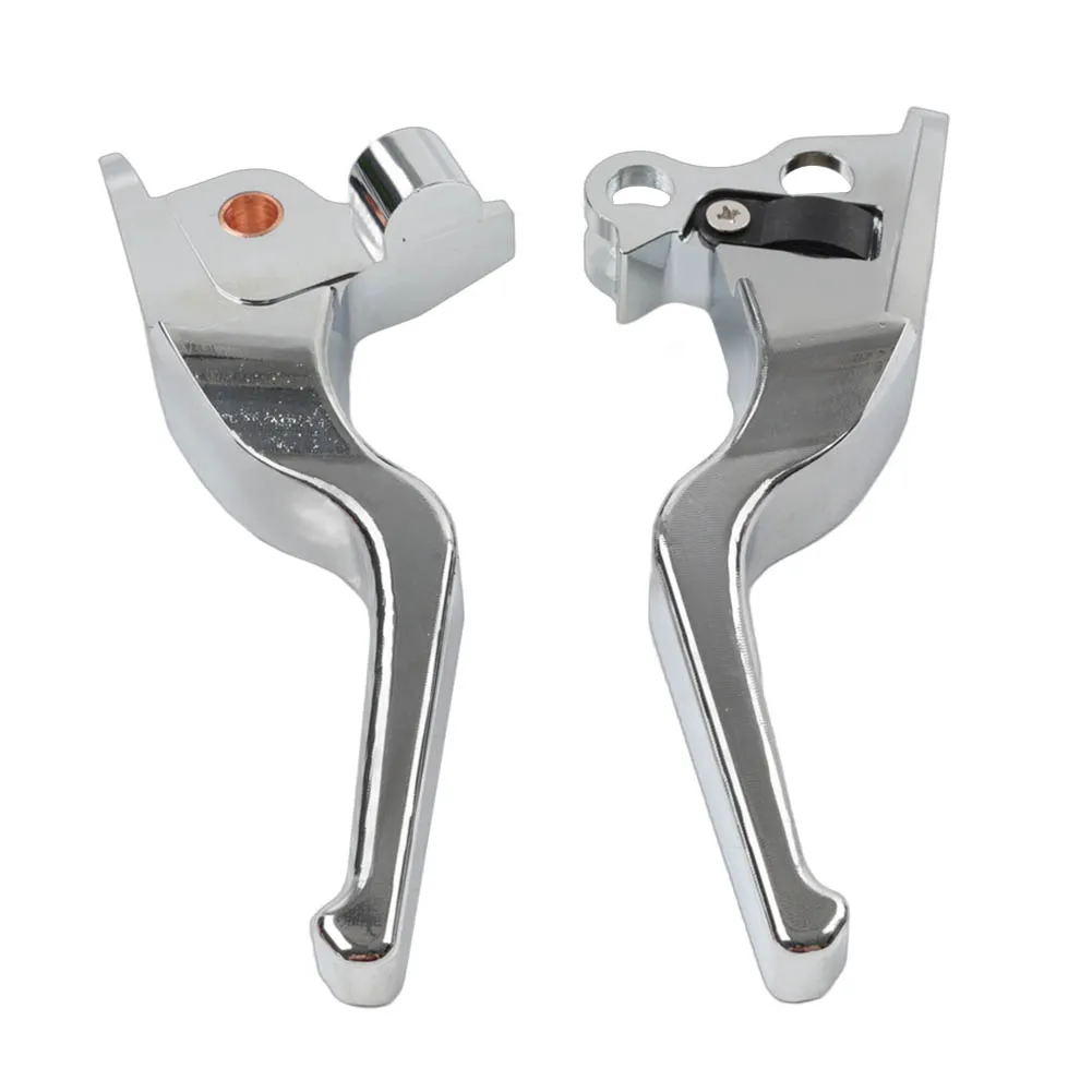 Motorbike Clutch Master Lever Brake Clinder Hand Grips 1pair For Harley Touring 2014-2022 2023 Aluminum Chrome