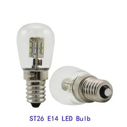 Ampoule de réfrigérateur à LED, 3W, E14, maïs de réfrigérateur, 12V à 24V, lampe blanc chaud, remplacer la lumière halogène, 2 pièces