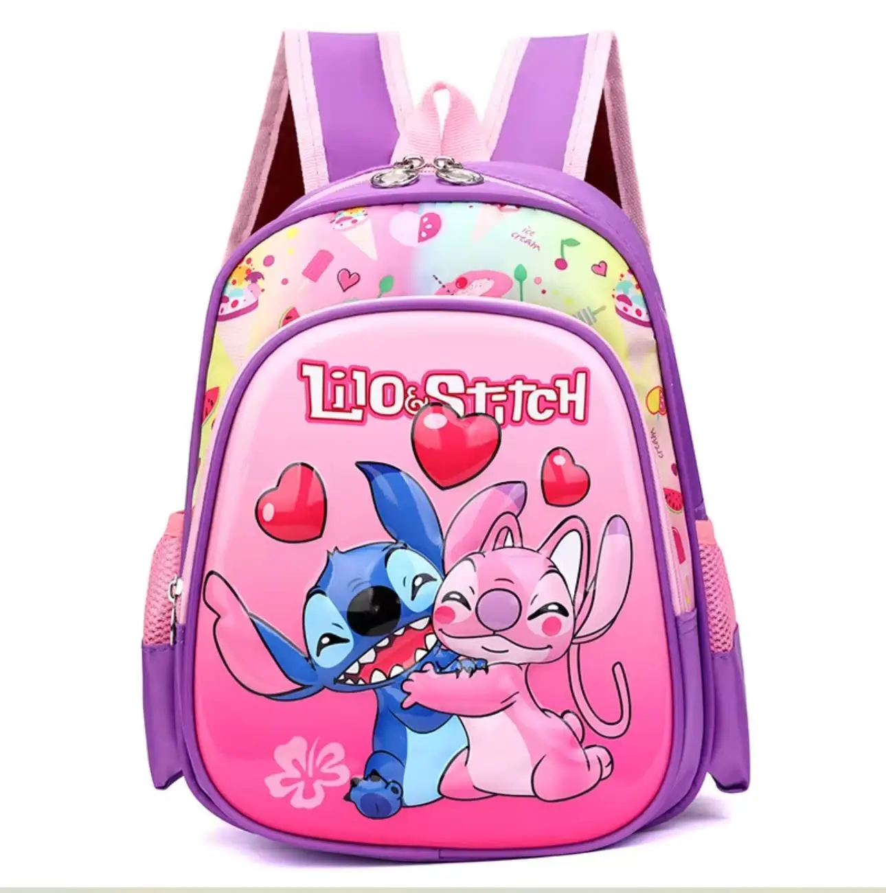 Boy Girl Backpack Cute Mermaid ELsa Disney Cartoon Backpack Princess 12-inch Children Shoulder Bag Cute Kindergarten Schoolbag