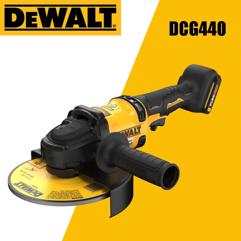 

DEWALT DCG440 60V MAX Lithium Brushless Cordless Grinder with Kickback Driving Force Electric Drive Carpentry Grinder Power Tool