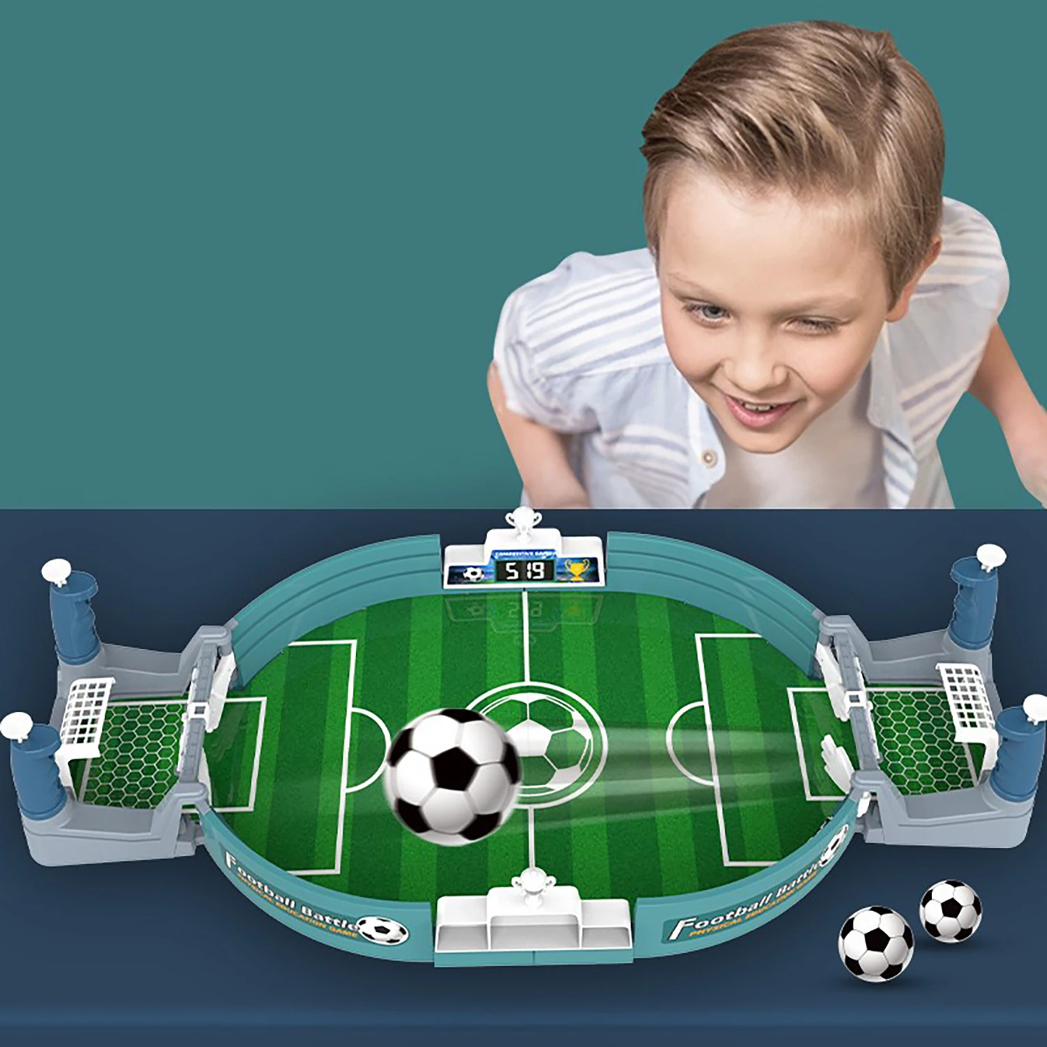 Mesa de futebol de tamanho grande, quebra-cabeça infantil, jogo competitivo para duas pessoas, jogo de mesa interativo pai-filho