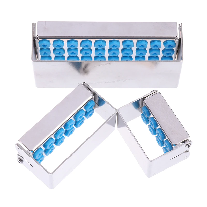 Dental Bur Holder Autoclave Sterilizer Case Endo File Disinfection Box Organizer
