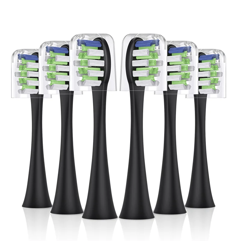 

6 шт./компл. сменные насадки для электрических зубных щеток Sarmocare S100 S700 S710, ультразвуковые, мягкие