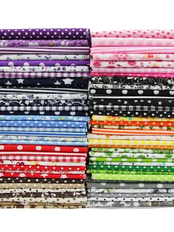 7PCS 25x25CM 사각형 DIY 번들 패치 워크 퀼트 바느질 Scrapbooking Artcraft에 대 한 코 튼 공예 패브릭 천으로