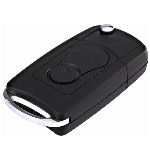 Funda para llave de coche Ssangyong Actyon Kyron Rexton, carcasa para mando a distancia, 2 botones, accesorios para coche, negro