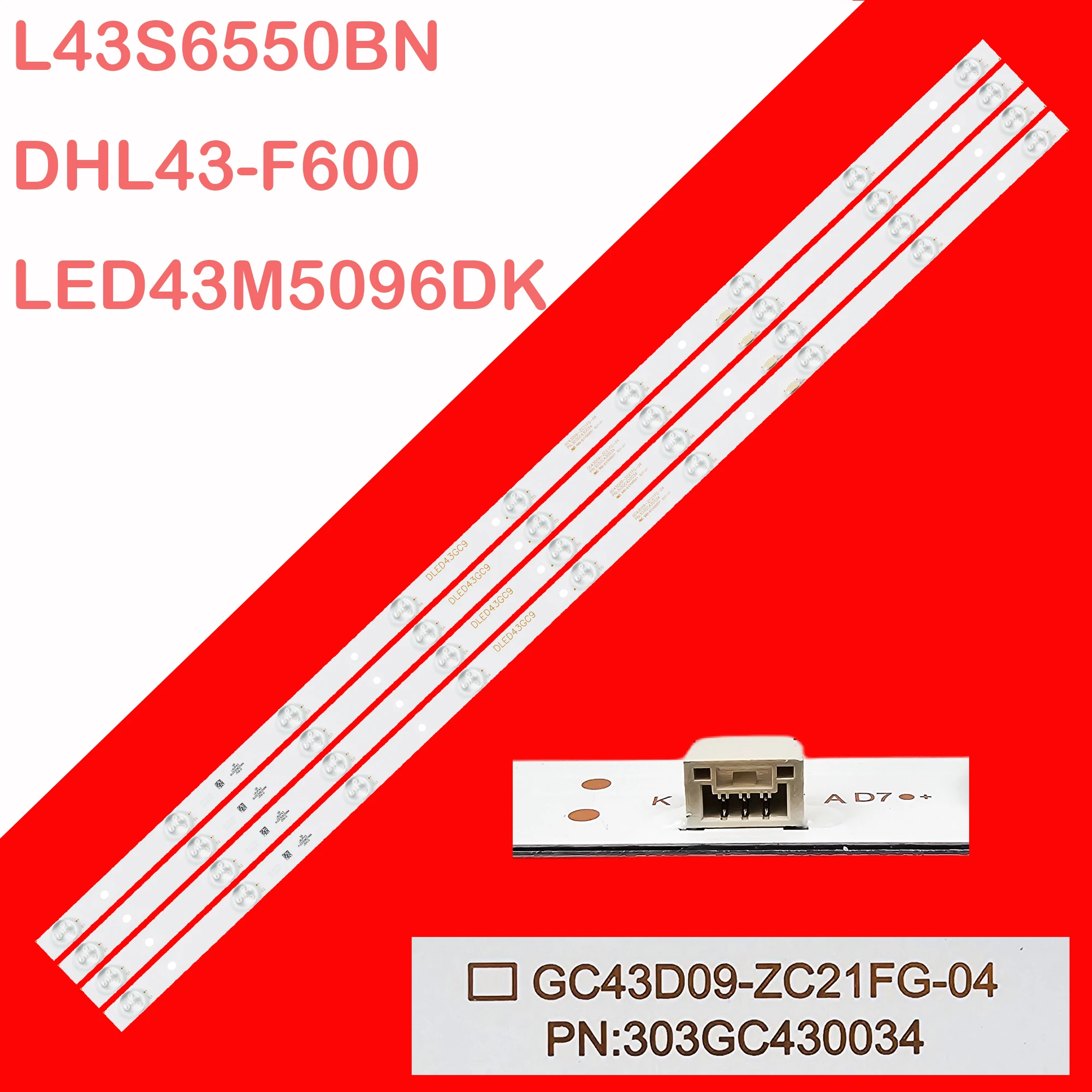 Светодиодная лента подсветки для L43S6550BN L43F1S DHL43-F600 LE43CT5000AK LED43M2000A MTV-4324LT2 43PFF3011/T3 43PFF3061/T3 43PFF5081/T3