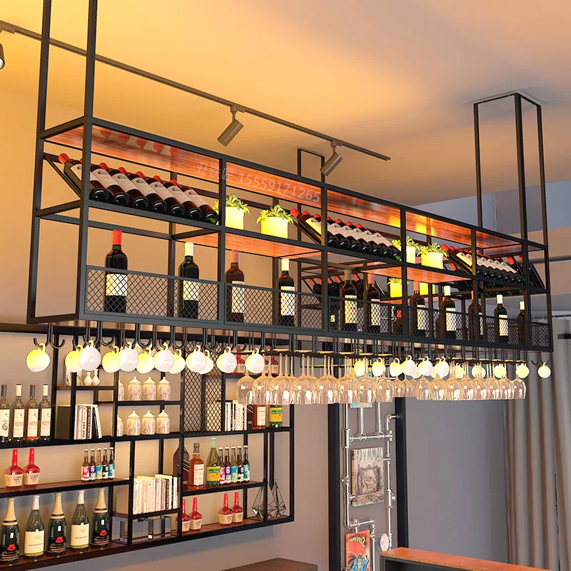 

Rustic Antique Wine Cabinet Luxury Display Modern Standing Buffet Wine Cabinet Display Wall Outside Wood Vinoteca Decoration