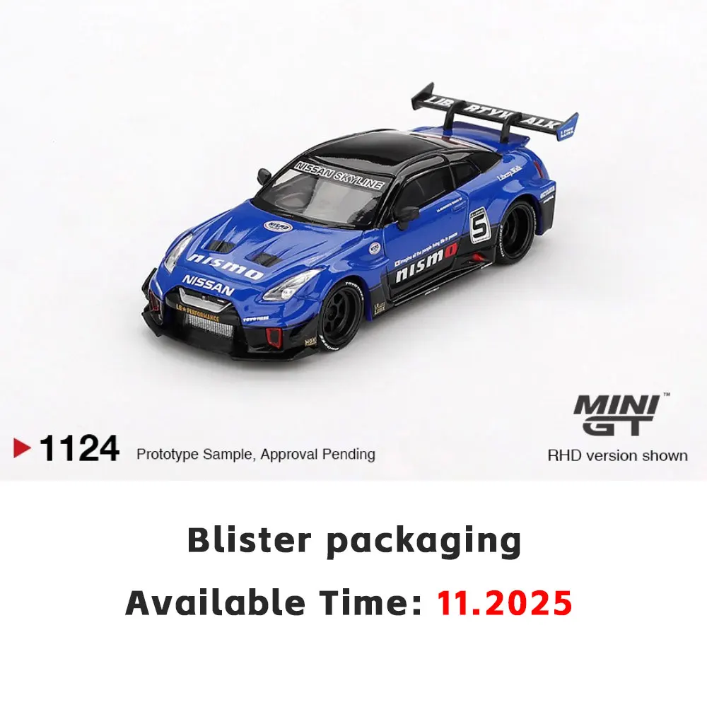 PreSale MINIGT 1/64 Diecast نموذج سيارة نيسان 35GT-RR Ver.2 نفطة التعبئة والتغليف مجموعة نماذج عالية الأداء #4