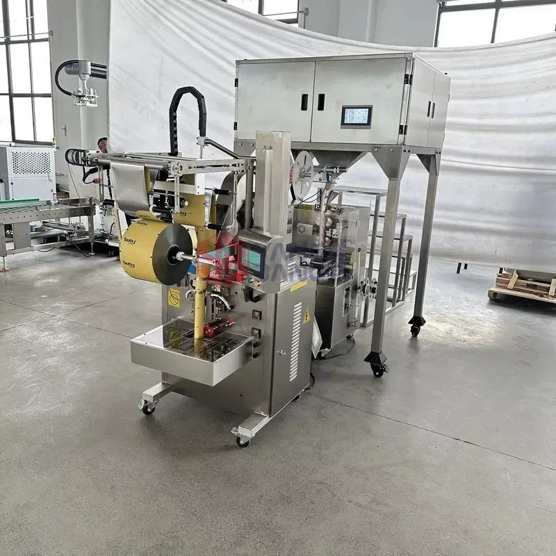 Fully automatic 2g triangular bag packaging machine nylon bag rose vanilla weighing packaging machine