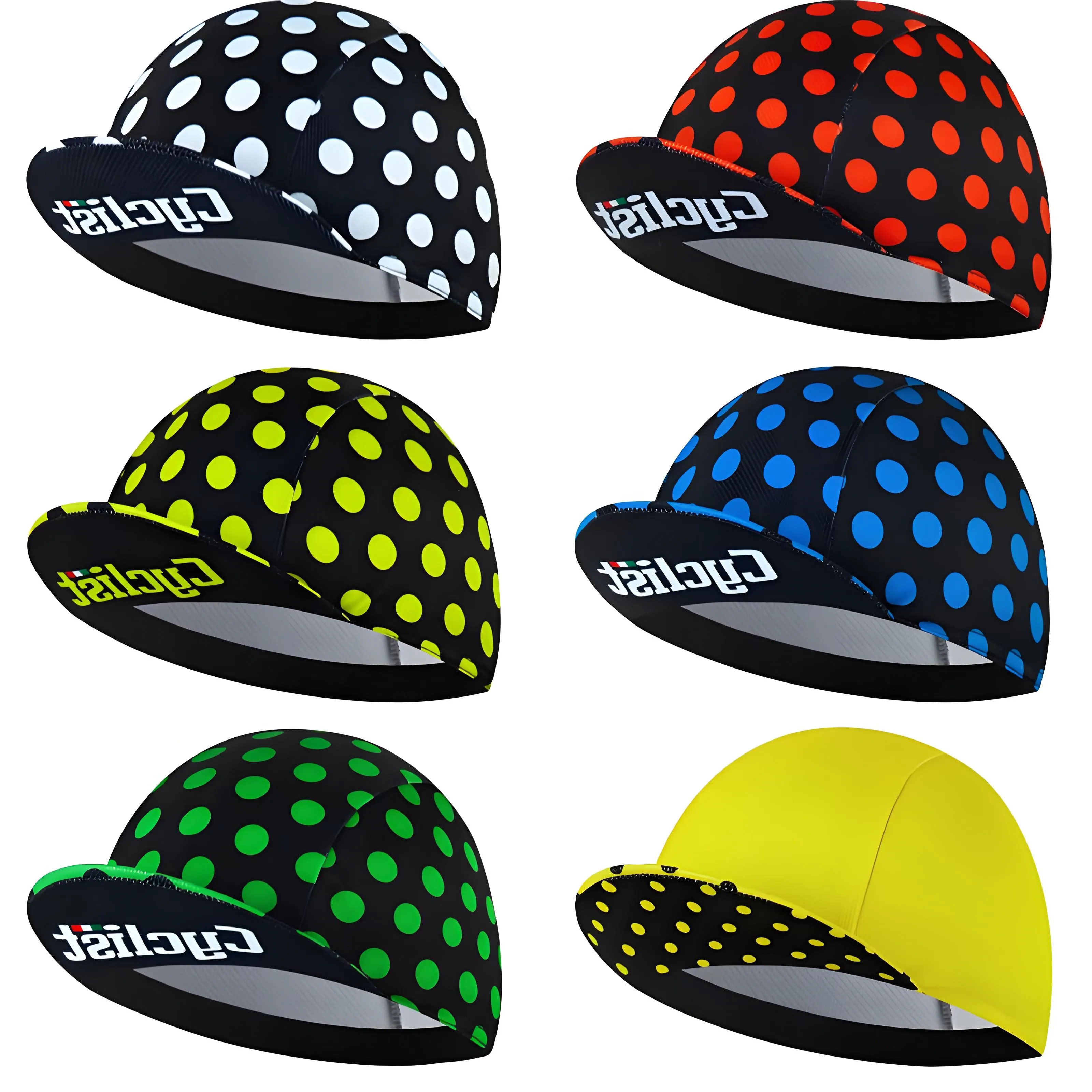 

New Cycling hat, Fashionable Polka dot pattern Sweat absorbing and Breathable Quick drying Sports hat for Men and Women