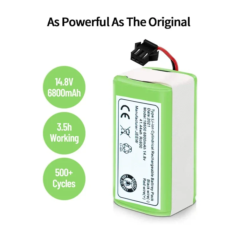 100% Original 14,8 V 6800Mah Lithium-Batterie Für ILIFE A4 A4s V7 A6 V7s Plus Roboter Staubsauger ILife 4S1P Volle Kapazität