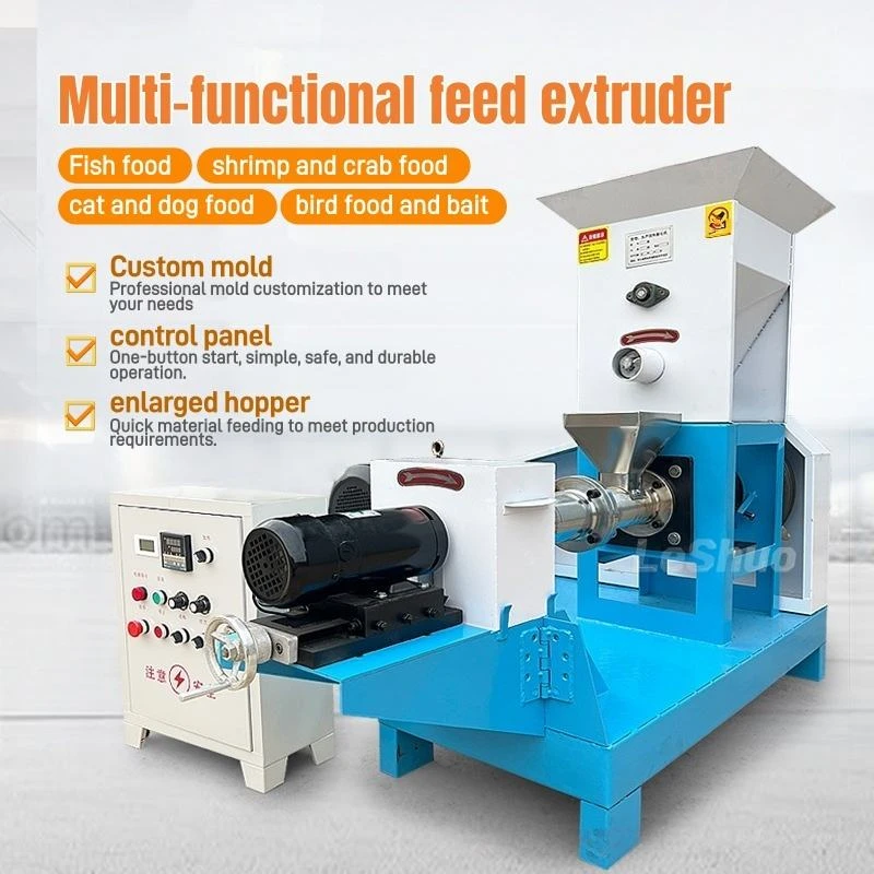 Industrial Cat Dog Pet Food Making Machine Animal Feed Pellet Processing Machine Fish Feed Extruder Machine