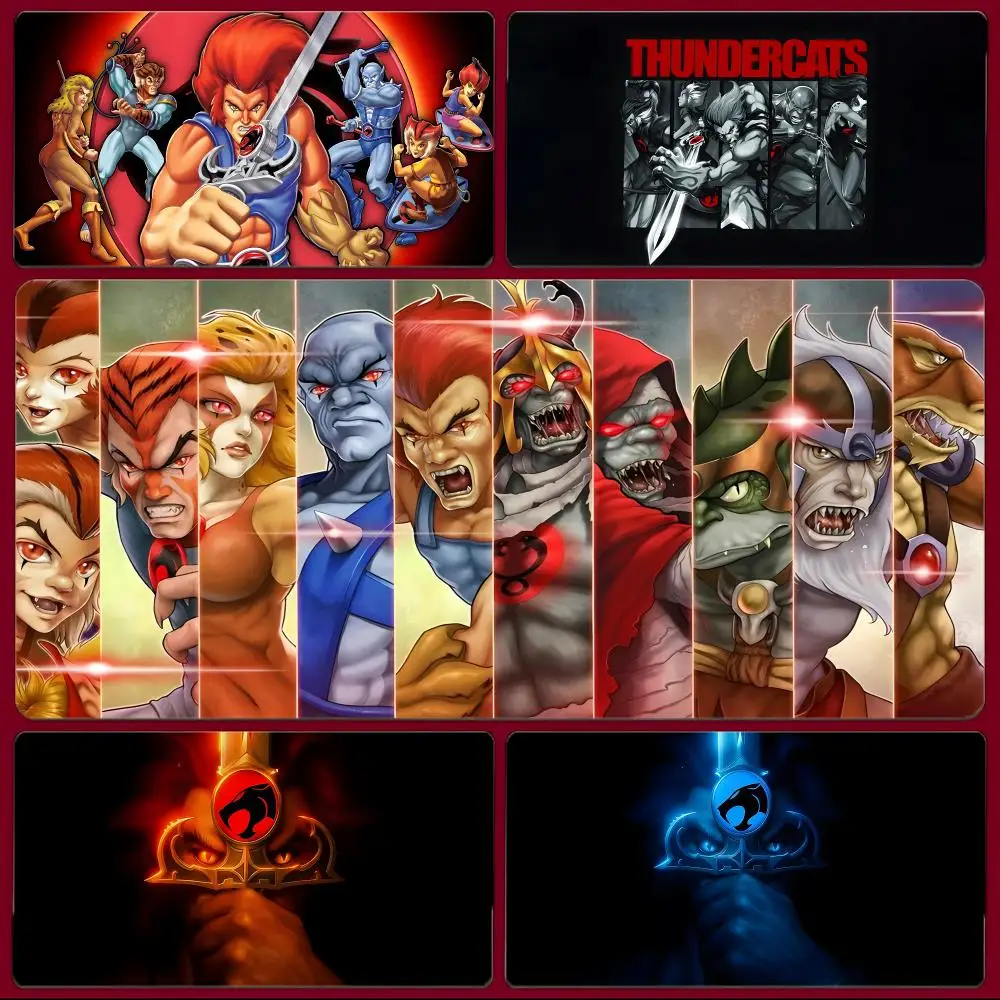Animation Action ThunderCats Mouse Pad Large Gaming Mousepad with Stitched Edges Thickened Desk Mat PC
