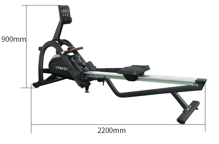 

Commercial Fitness Gym Equipment Magnetic Rower Exercise Equipment Foldable Rowing Machine With Monitor